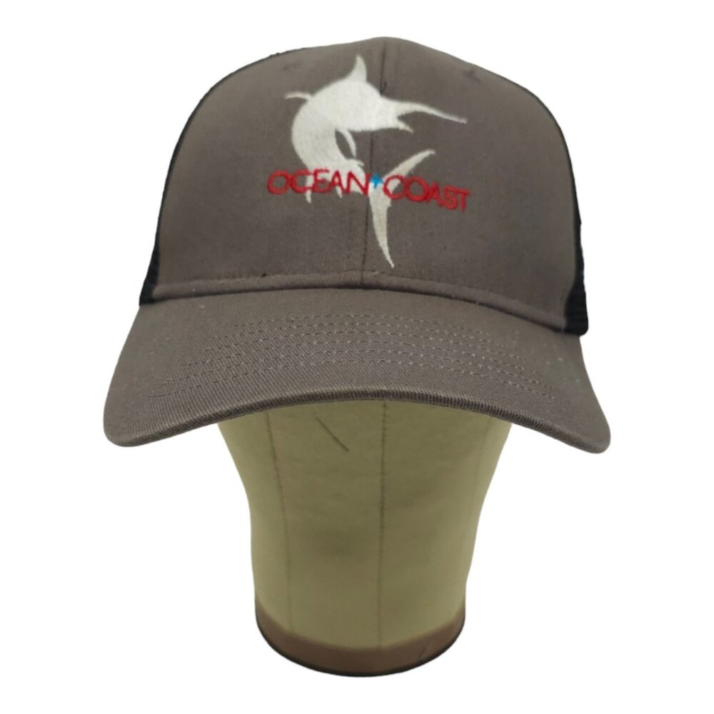 Ocean Coast Embroidered Marlin Mesh Snapback Cap Trucker Baseball Fishing Hat - Picture 9 of 13